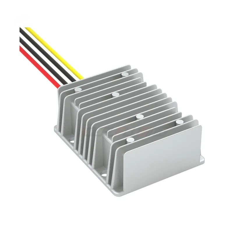Cận cảnh kết cấu bộ hạ áp IPS-DTD48S1230 Bộ chuyển đổi nguồn điện DC-DC 48V sang 12V 30A với thiết kế đúc keo chống nước chuyên dụng
