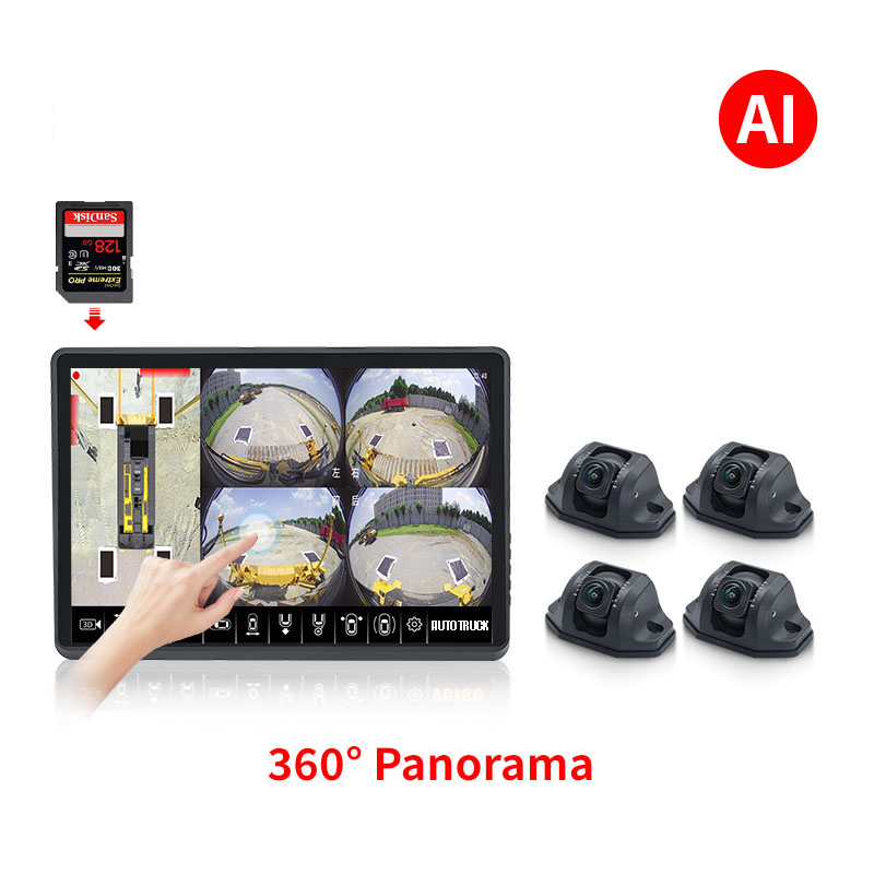 Camera AI 360° cho xe nâng Autotruck ATS-3DM1014DC49 – Cảnh báo người và phương tiện