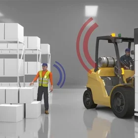 Hệ thống cảnh báo xe nâng tích hợp màn hình giám sát và camera AI trong cabin