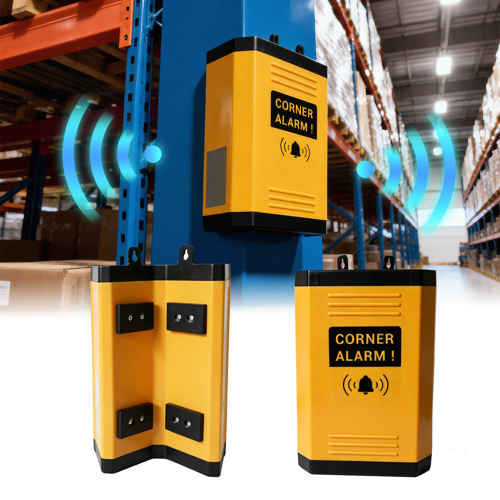 Thiết bị cảnh báo điểm mù góc cua nhà xưởng cảnh báo va chạm xe nâng và người đi bộ